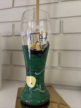Lolita 19th Hole Painted Glass Tumbler NWOT